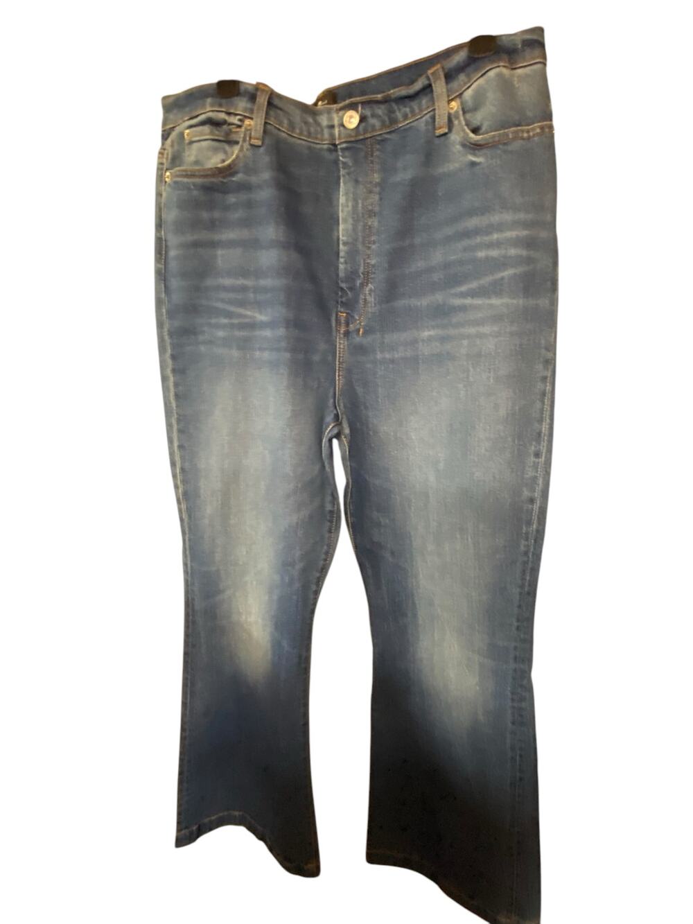7 For All Mankind Women's Size 34 Ultra High Rise Dojo Jeans Flare Denim NWT